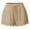 Khaki, variant on Fashion Women Lace Plus Size Rope Tie Shorts Yoga Sport Pants Leggings Trousers