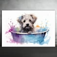 thumbnail image 2 of Dandie Dinmont Terrier Dog Canvas Bathroom Décor - Unique Bath Wall Decor - Modern Canvas Bathroom Wall Art - Room Decor - Bathroom Decorations - Restroom Sign - Wall decor living room, 2 of 4