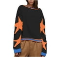 thumbnail image 2 of Hvyesh Women Casual Fall Oversized Sweatshirts Vintage Long Sleeve Y2K Pullover Tops Crewneack Cute Loose Fit Sweatshirts, 2 of 7