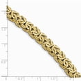 thumbnail image 3 of Solid 14k Yellow Gold Polsihed Fancy Link with Black Simulated Onyx Toggle Bracelet 8", 3 of 3