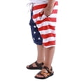 thumbnail image 5 of Boys' American Flag Swim Trunk, Little Kids 4th of July Swimsuit for Boys, Quick Dry Beach Shorts Summer Boardshorts, 5 of 8
