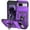 Purple, variant on Fashion Case with Holder Stander Kickstand Drop Resistant Shockproof Case For Google Pixel 8A
