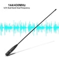 thumbnail image 2 of Antena Portátil Flexible de Banda Dual 144/430 MHz Bling Bling con Conector BNC 38 cm, 2 of 11