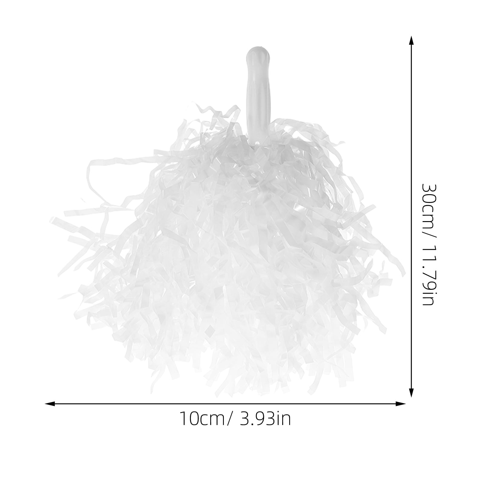 GOOHOCHY 12pcs Metallic Cheerleading Pom Poms for Dance Teams, Sports Events, and Cheerleaders with Flower Design