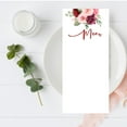 thumbnail image 2 of Koyal Wholesale Blush and Burgundy Floral Printable Wedding Paper Menu Cards for DIY Printer, Pack of 52, 2 of 5