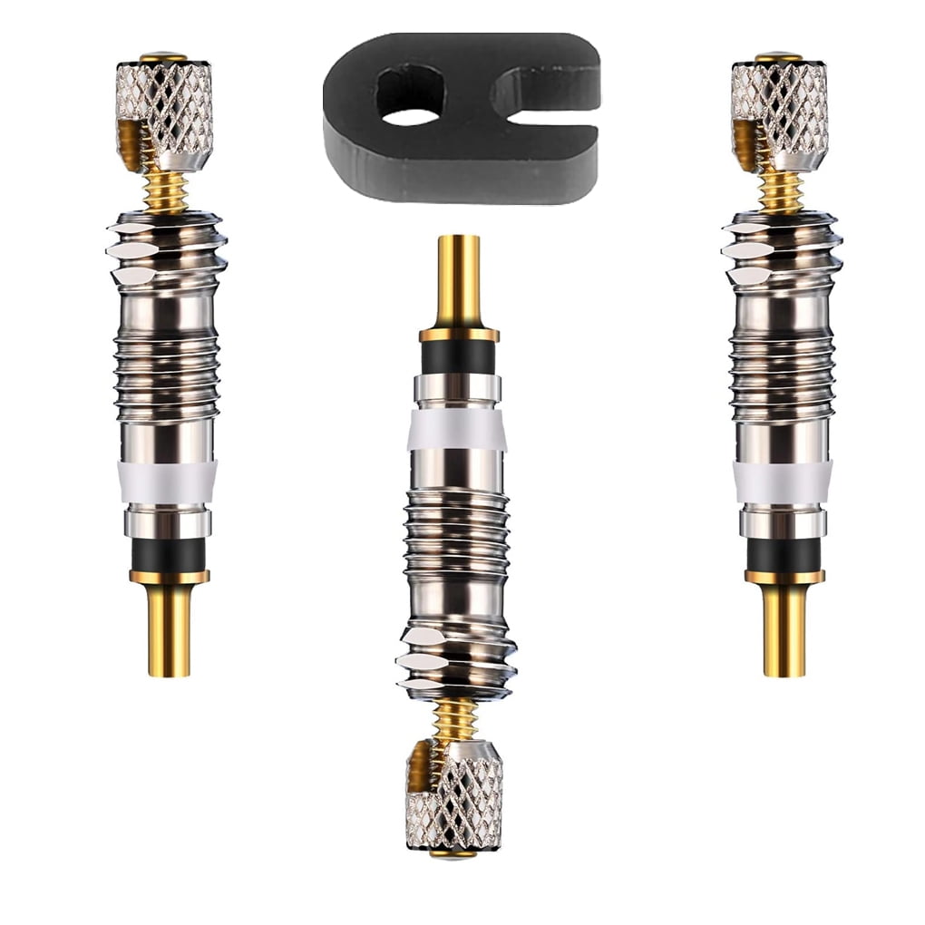 Ensemble d Outils de Reparation de Valve de Pneu de Velo Kit de Remplacement pour Presta 15 Pcs