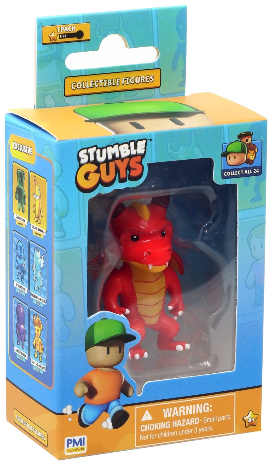 Rocco Giocattoli – Figurine Stumble Guys – Dusk Dragon – 8 Cm – 4/5 Points D'articulation – Dès 8 Ans