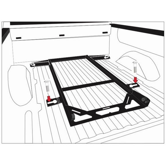 Fits 2017-2021 Ford F-150 Bedslide Bed Slide Installation Kit BSA-F150-2017 Factory Mount No Drill Brackets For Bedsllide Classic; With Everything Needed For Installation