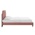 thumbnail image 5 of Modway Sienna Performance Velvet Full Platform Bed in Dusty Rose, 5 of 10