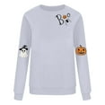 thumbnail image 4 of HomeDM Halloween Sweatshirts for Women Casual Loose Crewneck Tops Cute Graphic Long Sleeve T Shirts Fall Pullover - Gray/XL, 4 of 4