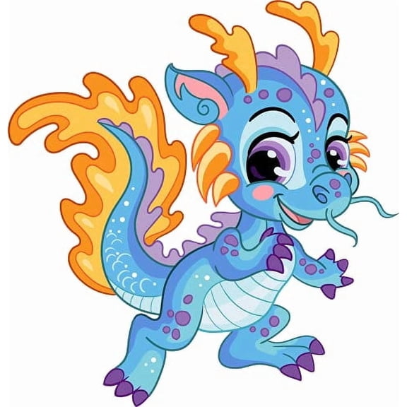 TNCT's Playful Dragon Edible Cake Topper