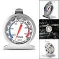 thumbnail image 1 of ALLTIMES 50-300°C / 100ºF - 600ºF Oven Thermometer, Silver Stainless Steel Instant Read Dial for Kitchen Cooking BBQ Baking, 1 Pack, 1 of 9