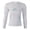 14#Light Blue, variant on Compression Shirt Men Slimming Body Shaper Long Sleeve Crewneck Workout Shirts Tummy Control Undershirts