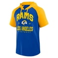 thumbnail image 2 of Men's Logo Athletic Royal Los Angeles Rams Prime Hoodie T-Shirt, 2 of 3