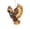 A003- White, variant on Sun Catcher, Stained Glass Window Hanging, Garden Decorations, Patio Wall Decor, 6X6 Inch Squirrel Shaped Acrylic Hanging Ornament for Indoor Outdoor Home and Garden Display