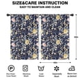 thumbnail image 2 of Blackout Kids Curtains,Pioneer Flower Floral Print Pattern Childrens Insulated Curtains Set Of 2,Bedroom Essentials,Toddler Room Decor 42"x63", 2 of 5