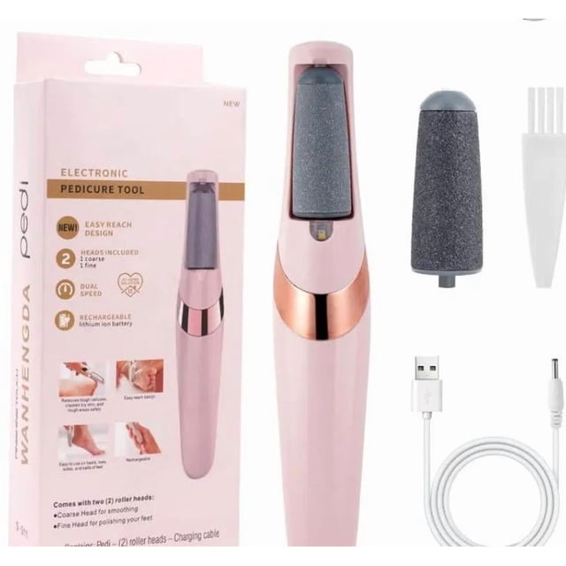 Quita callos eléctrico, lima electrónica portátil para pies, lima impermeable para pies, tratamiento para piel muerta y pies agrietados, herramienta para manicura y cuidado de las uñas.