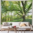 thumbnail image 4 of Tapiz de paisaje de árbol y bosque para colgar en la pared, decoración Hippie Boho, tapiz de tela grande, manta de tela estética para dormitorio, 4 of 4