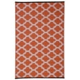 thumbnail image 1 of Erbanica Tapis Réversible Orange Trellis pour Intérieur et Extérieur 6 Pieds x 9 Pieds, 1 of 3