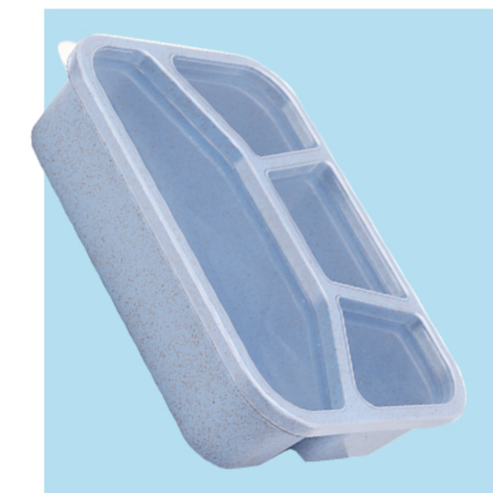 Bento Lunch Box for Adults Kids 4 Compartments Portable Reusable Food