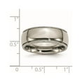 thumbnail image 6 of Chisel Titanium Polished 8mm Grooved and Beaded Edge Band, 6 of 7