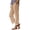 Khaki, variant on Linen Capri Pants for Women Cotton 2026 Trendy Casual Summer Capris Loose Fit High Waisted Trousers with Pockets,Khaki,S