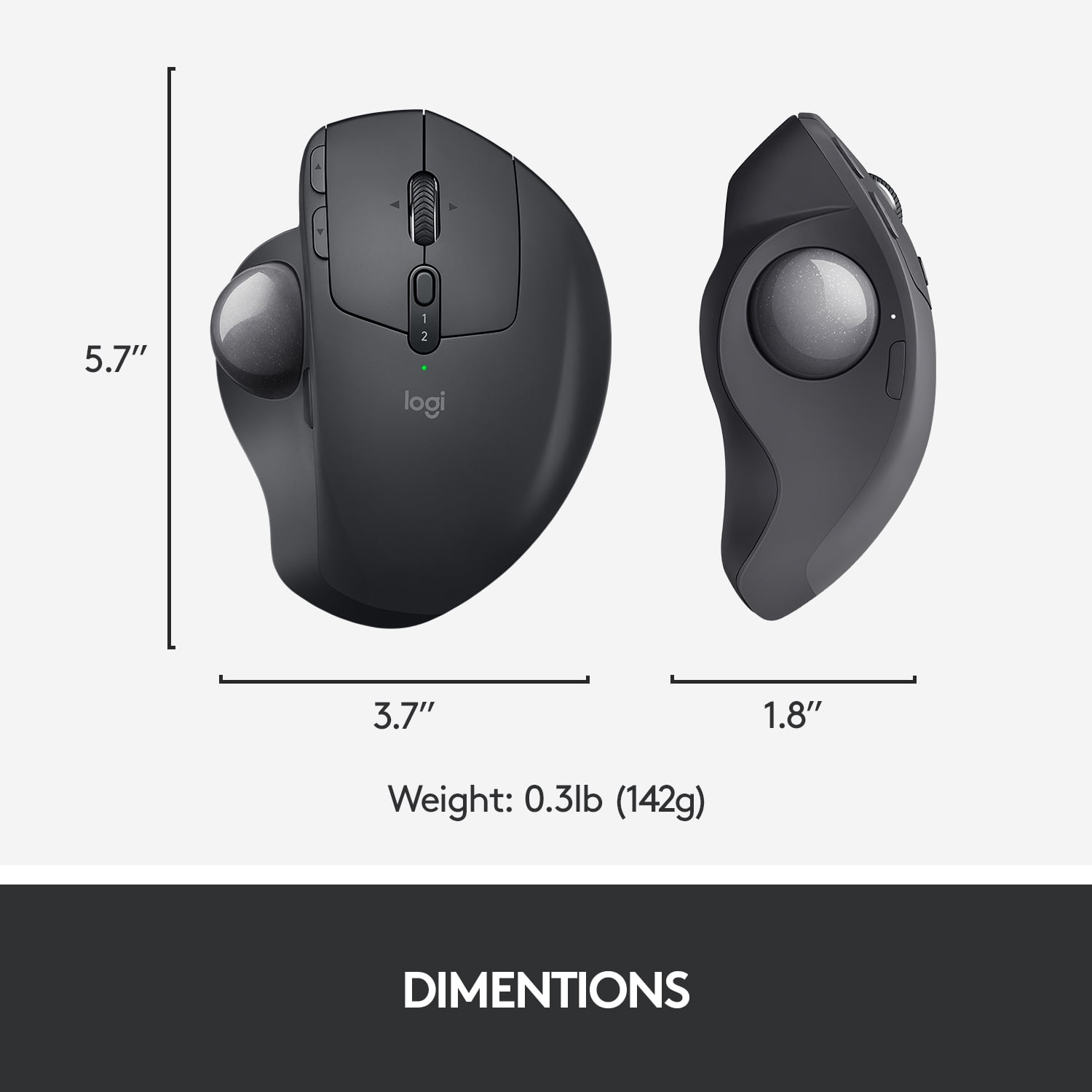 Logitech MX ERGO Plus Wireless Trackball Mouse