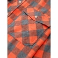 thumbnail image 5 of sogami Long Sleeve Plaid Buffalo Shirts for Men Casual Button Up Shirt, 5 of 8
