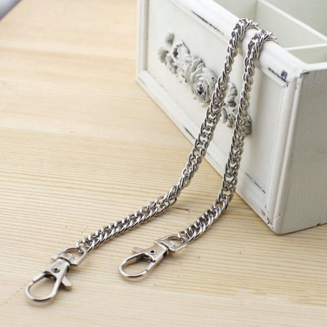 Bolso de mano de 120cm, cadenas de Metal, correa para bolso de hombro, cadena para monedero DIY, asas doradas, plateadas, bronce y negras, accesorios para bolso, cadena de 120CM Gao Jinjia LED