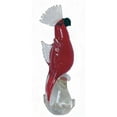 thumbnail image 1 of Figurine en Verre Oiseau Rouge, 1 of 1