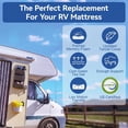 thumbnail image 4 of 10 Inch RV Mattress King Size Medium Firm Memory Foam Bed with Tencel Cover, CertiPUR-US Certified for Camper, Trailer, and Truck, 4 of 6