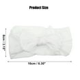 thumbnail image 2 of Bow Headband Fashion Cute Cotton Hair Band for Teenager White 6.3Inch, 2 of 6