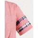 thumbnail image 4 of Camiseta Imitación a Cuadros Tamaño Plus Rosegal Camisetas tallas grandes, 4 of 5
