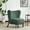 Green, variant on Christopher Knight Home Modern Boucle Upholstered Accent Chair, Club Chair with Solid Wood Frame, Light Brown