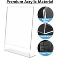 thumbnail image 3 of MaxGear Support de Panneau Acrylique 8.5 X 11, Présentoir Vertical Incliné Robuste, 3 of 6