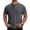 Dark Gray, variant on Mens Henley Shirts Short Sleeve T-Shirt with 3 Button Placket Chest Pocket Solid Color Tee Summer Outdoor Tops Breathable Casual Wear,Army Green,XXXL