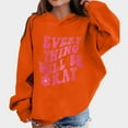 thumbnail image 2 of Emitonse Hoodies for Teen Girls Toddler Sweatshirt Girls Hoodies Cotton Zip Up Kids Clothes Toddler Sweateshirts Size for E,Orange, 2 of 4