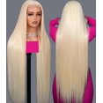thumbnail image 1 of Pelucas de encaje en la parte delantera Zamsta 613 Rubio de 32 pulgadas, cabello humano con una densidad del 200%, 1 of 7