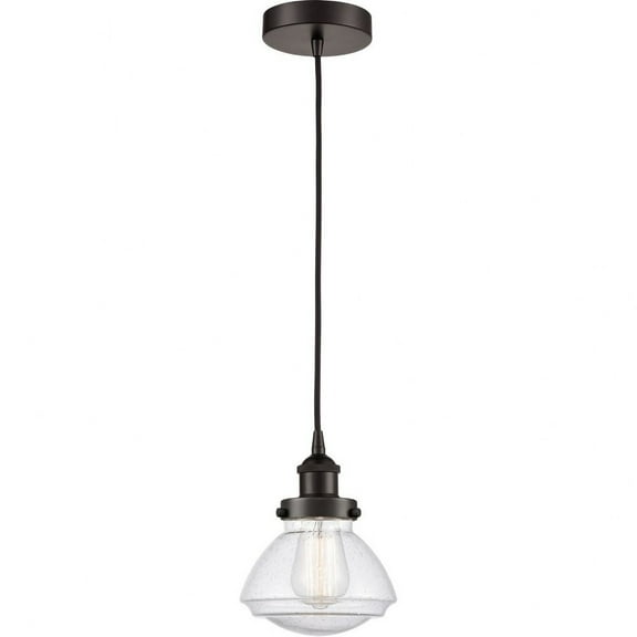 616-1PH-OB-G324-LED-Innovations Lighting-Olean - 1 Light Mini Pendant In Industrial Style-7.75 Inches Tall and 6.75 Inches Wide Oil Rubbed Bronze