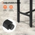 thumbnail image 6 of Pellebant Outdoor Bar Table Rectangle Metal Patio Counter Height Table, Black, 6 of 8