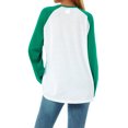 thumbnail image 5 of Sudadera Para Mujer De Manga Larga Con Estampado De TréBol De Coche Y Gato XBTCLXEBCO Enano Verde;L, 5 of 5