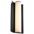 thumbnail image 2 of 3-5020-15 Oxygen Lighting Wave - 12.13 Inch 9W 1 LED Wall Sconce-Black Finish, 2 of 2