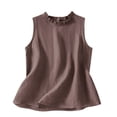 thumbnail image 2 of mfyjkho Camisetas Sin Mangas Para Mujer, Camisola De Verano Y Lino Para Mujer, Sin Mangas, Color Liso, Informal, Camisola Vestidos Maxi Para Mujer M, 2 of 3
