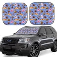 thumbnail image 1 of Balery Fastfoods Parasol para parabrisas de coche de 2 piezas | Parasol plegable para parabrisas delantero de coche para la mayoría de sedanes-Large, 1 of 6