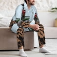 thumbnail image 7 of Fotbe Tractor plowing a field Pattern Long Sleeve Pajama Set for Men,Sleepwear Set,2-piece Loungewear Set,Soft PJs Comfy Nightwear with Pockets-Medium, 7 of 7