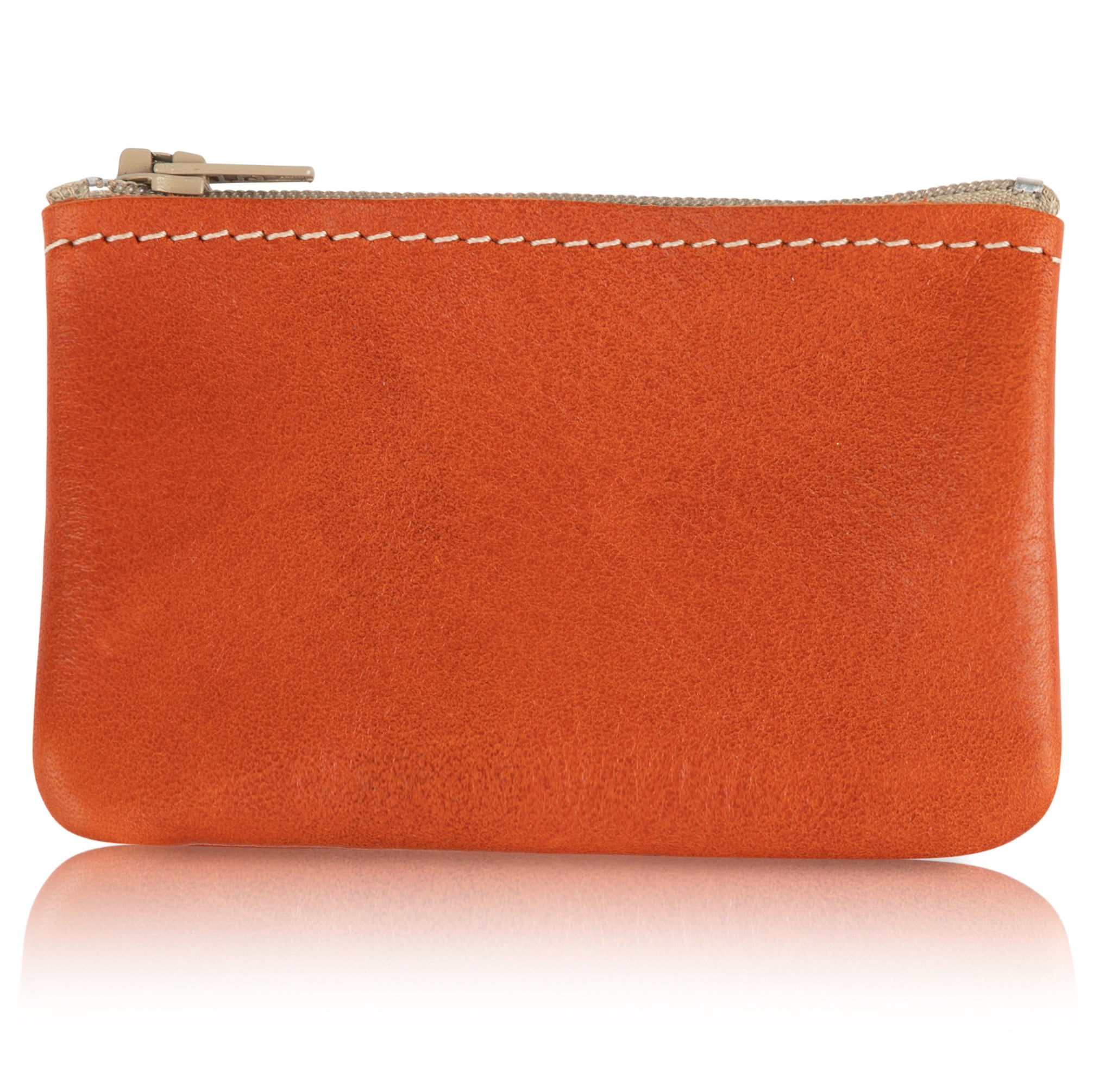 Zippered Coin Pouch, Change holder For Men/Woman made with Genuine