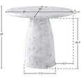 thumbnail image 4 of Afuera Living Contemporary White 36" Indoor/Outdoor Concrete Dining Table, 4 of 7
