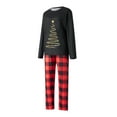 thumbnail image 6 of Nituyy Matching Family Pajamas Sets Long Sleeve Christmas Reindeer Plaid Pjs Striped Women Holiday Sleepwear Homewear, 6 of 10