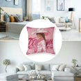 thumbnail image 5 of Pink Cow Girl Throw Pillow Covers  Western Reversible Cushion Covers for Kids Teens Pink White Cow Print Pillow Covers Cowhide Cowgirl Boots and Hat Cushion Cases, 5 of 7