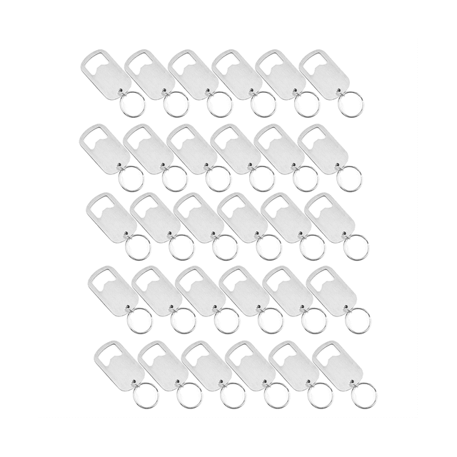 30 Pcs Stainless Steel Bottle Opener Keychain Beer Opener Portable Beer Bottle Opener for Kitchen and Party S